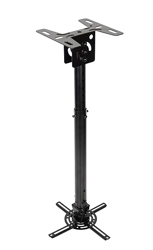 OPTOMA TECHNOLOGY OCM815B Low Profile Ceiling Mount with Extension Poles Projector Accessory,Black Black With Extension Poles