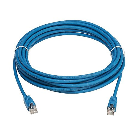 Tripp Lite Cat8 40G PoE Shielded Ethernet Cable, 16.4 Feet / 5 Meters, Flame-Resistant LSZH Jacket, Power Over Ethernet, Snagless RJ45, SSTP, Male-to-Male, Blue, (N272L-F05M-BL)