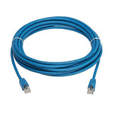 Tripp Lite Cat8 40G PoE Shielded Ethernet Cable, 32.8 Feet / 10 Meters, Flame-Resistant LSZH Jacket, Power Over Ethernet, Snagless RJ45, SSTP, Male-to-Male, Blue, (N272L-F10M-BL)