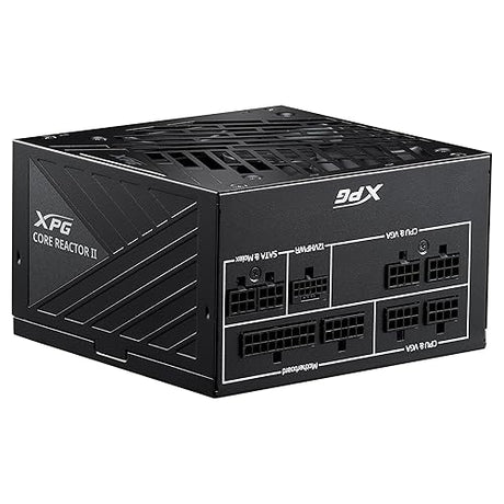 XPG Core Reactor II Modular PSU: ATX3.0-80 Plus Gold - ATX - Fully Modular Power Supply - 10 Year Warranty - 1200 Watt(COREREACTORII1200G-BKCUS) ATX3.0 1200W