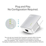 TP-Link AV600 Powerline Ethernet Adapter (TL-PA4010 KIT) - Plug&Play, Power Saving, Nano Powerline Adapter, Expand Home Network with Stable Connections
