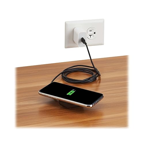 Eaton Tripp Lite Series Wireless Charger Pad, 10W Magnetic Phone Charging Pad, QI-Enabled Phone Compatible for iPhone & Android, 5ft Cable, Black, 1-Year Warranty (U280M-005-10-BK) Charging Pad Black