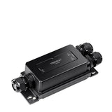 TRENDnet 2-Port Industrial Outdoor Gigabit PoE++ Extender, Hardened IP67 Extreme Temperature Rated Housing, Extends PoE++ Connection up to 200m (656 ft.) for up to 2 Devices, Black, TI-BE200