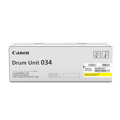 Canon Genuine Toner Drum 034, Yellow