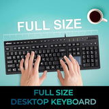 Adesso EasyTouch 445 Multi-Channel Wired Touchpad Keyboard, Black (AKB-445UB)