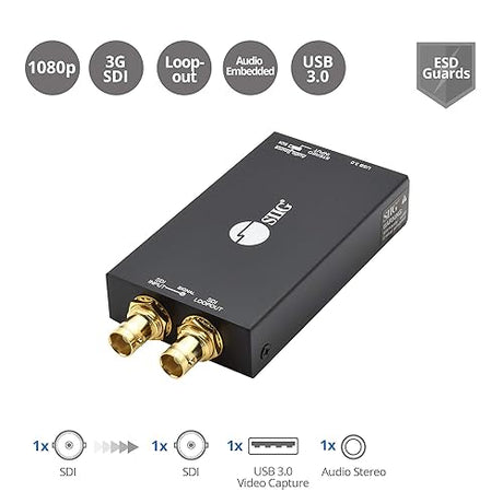 SIIG CE-SD0K11-S1 USB 3.0 3G-SDI CAPTURE DEVICE