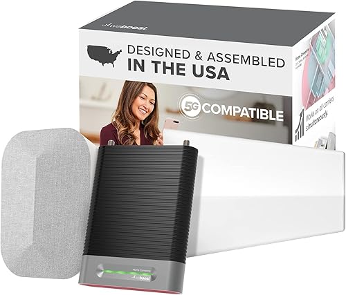 weBoost Home Complete (650145) Cell Phone Signal Booster Kit for Home & Small Business | Works on Every Network & All Candian Carriers at Once | 5G Compatible | Designed & Assembled in The USA