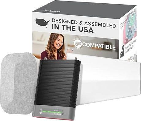 weBoost Home Complete (650145) Cell Phone Signal Booster Kit for Home & Small Business | Works on Every Network & All Candian Carriers at Once | 5G Compatible | Designed & Assembled in The USA