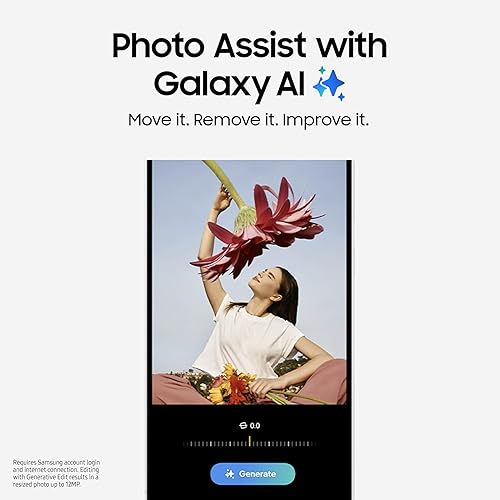 SAMSUNG Galaxy S24 FE AI Phone, 128GB Unlocked Android Smartphone, High-Res 50MP Camera, Long Battery Life, AMOLED Bright Display, US Version, 2024, US 1 Yr Warranty, Graphite Graphite 128GB Phone Only