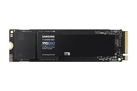 SAMSUNG 990 EVO SSD 1TB, PCIe 5.0 x2 M.2 2280, Speeds Up-to 5,000MB/s, Upgrade Storage for PC/Laptops, HMB Technology and Intelligent Turbowrite (MZ-V9E1T0B/AM)[Canada Version]