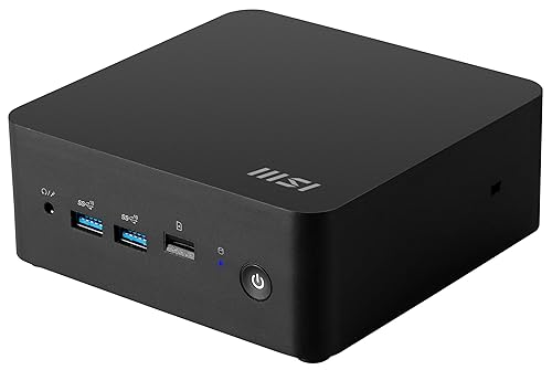 MSI Cubi NUC Barebone Desktop, Intel Core 3-100U, 2X DDR5 Slots (up to 64GB), TPM 2.0, WiFi 6E, 3 Year Advance Replacement (1MG-009BUS) Cubi NUC Core 3-100U, No OS, 3Y Warranty