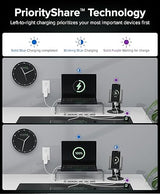 Plugable 10 Port USB C Charging Station, Up to 100W Charger for Multiple Devices with Priority Charging, Desktop Power Hub for USBC Devices Including Laptops Phones Tablets Earbuds and More (PS-10CC)