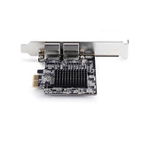 StarTech.com 2-Port 5G Gigabit PCIe Network Adapter Card, PCI Express LAN Card, Realtek RTL8126, Windows and Linux, TAA