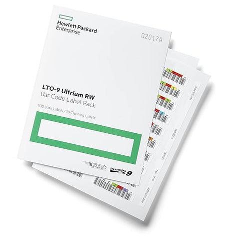 Hewlett Packard Enterprise HPE LTO-9 Ultrium RW Bar Code Label Pack