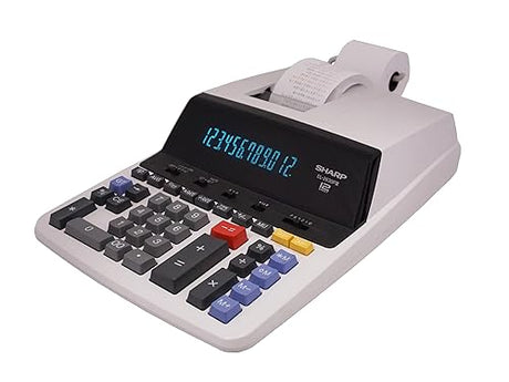 Sharp EL-2630PIII Deluxe Heavy Duty Color Printing Calculator with Clock and Calendar 8 7/8 x 12 7/8