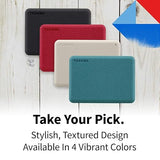 Toshiba Canvio Advance 4TB Portable External Hard Drive USB 3.0, Green - HDTCA40XG3CA Backup 2.0 Green 4TB