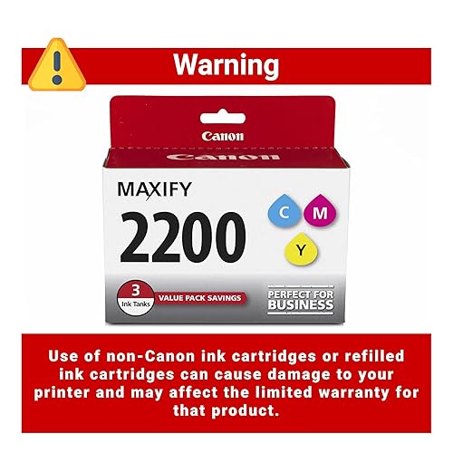 CanonInk MAXIFY PGI-2200 3Color Multi Pack Ink