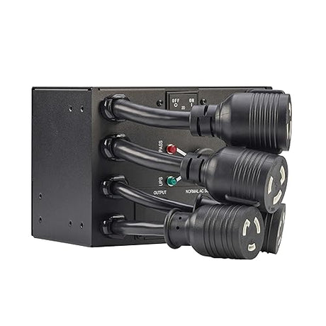 Eaton Tripp Lite Series Maintenance Bypass Switch for UPS Battery Backup, 4 Outlets (2 L6-30R + 2 L6-20R), Compatible with SU5000RT, SU5000RTF, SU6000RT and SU6000RTF UPS, 2-Year Warranty (SUPDMBP6K) Maintenance Bypass Switch Accessory