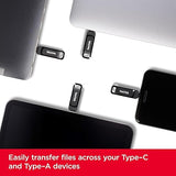 SanDisk 1TB Ultra Dual Drive Go, USB Type-C & Type-A Flash Drive, Up to 400MB/s Read Speed, for Smartphones, Tablets, Macs & Computers, Black Black 1 TB