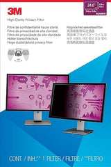 3M Computer Privacy Screen Filter for 24 inch Monitors - High Clarity - Widescreen 16:10 - HC240W1B High Clarity 16:10 High Clarity