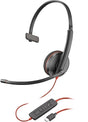 Poly Headphones with Microphone 8X214A6 Black