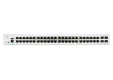 Cisco Business CBS350-48T-4G Managed Switch | 48 Port GE | 4x1G SFP | Limited Lifetime Protection (CBS350-48T-4G) Switch 48-port GE / 4 x GE uplinks