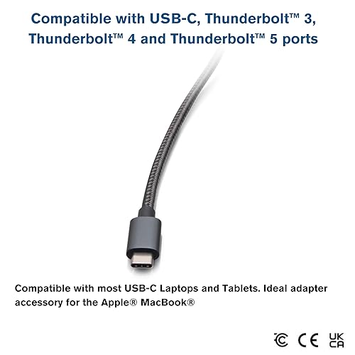 C2G USB-C® to HDMI® Video Adapter - Super Ultra High Definition (SUHD) USB C to HDMI® 8K 60Hz 4320p