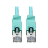 Tripp Lite Cat6a Ethernet Cable (M/M), Shielded Cat6a Cable, STP Network Patch Cable, 10 Gbps, PoE, Aqua, 30 ft. (N262-030-AQ) Aqua 30 ft