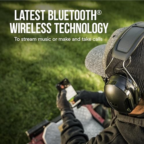 3M WorkTunes Connect + Solar Wireless Hearing Protector with Bluetooth Technology, Bluetooth Hearing Protection with a 26 dB Noise Reduction Rating