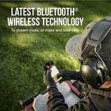 3M WorkTunes Connect + Solar Wireless Hearing Protector with Bluetooth Technology, Bluetooth Hearing Protection with a 26 dB Noise Reduction Rating