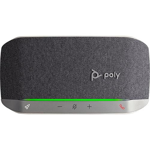 Poly - Sync 20+ Bluetooth Speakerphone - Personal Portable Speakerphone - Noise & Echo Reduction - USB-A Bluetooth Adapter - Compatible to Connect to Your PC/Mac/Cell Phone - Works with Teams, Zoom