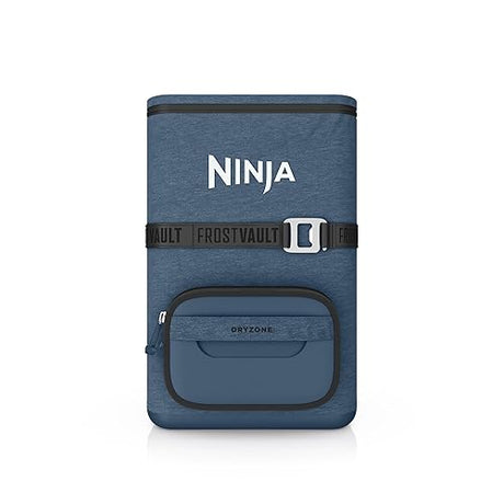 Ninja FrostVault Go 36-Can Backpack Soft Cooler with Cold Dry Zone Storage, Lightweight for Carrying, Premium Insulated Cooler, Ice for Hours, Lakeshore Blue, FF136CNV (Canadian Version)