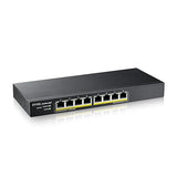 Zyxel 8-Port PoE GbE Switch | Smart-Hybrid Mode | 8X PoE+ @60W | Optional Nebula Cloud | Desktop| Fanless [GS1915-8EP] GS1915-8EP-EU0101F