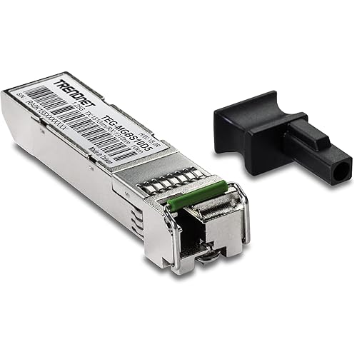 TRENDnet SFP Dual Wavelength Single-Mode LC Module, Up to 10 km (6.2 Miles), Must Pair with TEG-MGBS10D3 or Other Compatible Module, TEG-MGBS10D5 1550/1310 10KM