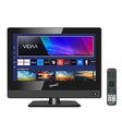 Supersonic SC-1520VTV 15.6 inch Smart AC/DC LED TV, Powered by VIDAA, 1080p, WiFi, Built-in Speakers, USB, 3X HDMI ARC, For Kitchen, RV, Boat, Truck, Playroom, Room, Remote, DC Car Cord INCLUDED-Black SC-1520VTV-15 Smart TV BLK