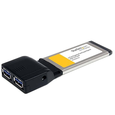 StarTech.com ECUSB3S22 2 Port ExpressCard SuperSpeed USB 3.0 Card Adapter Blue 0.47 (12 mm) x 1.57 (40 mm) x 4.53 (115 mm)