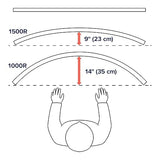 Ergotron - HX VHD Premium Heavy Duty Gaming Monitor Arm, Single Monitor Desk Mount – for 1000R Curved Ultrawide Monitors Up to 57 Inches, 9-14 Inches Depth, VESA 75x75mm or 100x100mm – Matte Black Matte Black VHD Pivot
