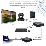 C2G Superbooster® 4-Port USB Over Cat6a Extender Kit - USB 3.2 Gen1 (5Gbps)