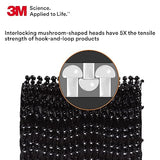 3M Dual Lock Reclosable Fastener TB3550CF, Type 250/250, 1 Roll, Black, 1 in x 10 ft, Industrial Use, Temperature, Moisture, UV Resistant, Snaps Shut, Durable for Repeated Opening and Closing