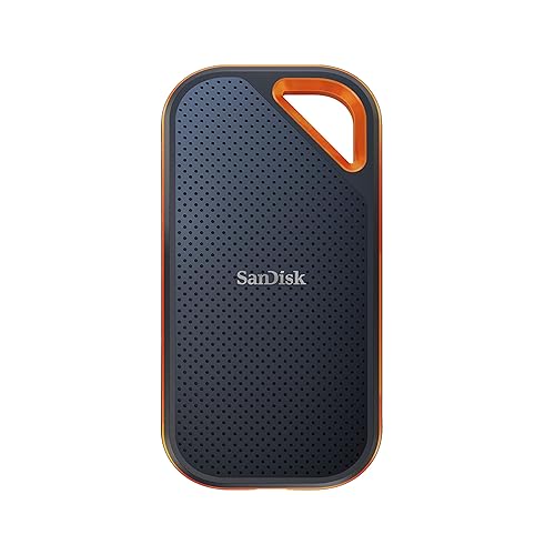 SanDisk 4TB Extreme PRO Portable SSD - Up to 2000MB/s - USB-C, USB 3.2 Gen 2x2, IP65 Water and Dust Resistance, Updated Firmware - External Solid State Drive - SDSSDE81-4T00-G25 4TB New Generation
