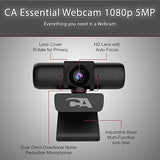 Cyber Acoustics CA Essential Super HD Webcam (WC-3000) USB Webcam, 5MP Super HD Video up to 2592x1944 at 30fps, Autofocus & Light Correction, Dual Omnidirectional Mics