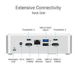 ASUS NUC 15 Pro+ Barebones Mini PC with Intel Series 2 Core Ultra 5 225H, up to 96GB DDR5 RAM, Dual Storage, Thunderbolt™ 4, Wi-Fi 7 & Bluetooth 5.4, Toolless Silver Aluminum Chassis, with VESA Mount
