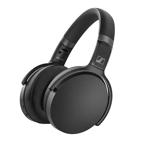 SENNHEISER HD 450BT Bluetooth 5.0 Wireless Headphone with Active Noise Cancellation - 30-Hour Battery Life, USB-C Fast Charging, Virtual Assistant Button, Foldable - Black Original Black