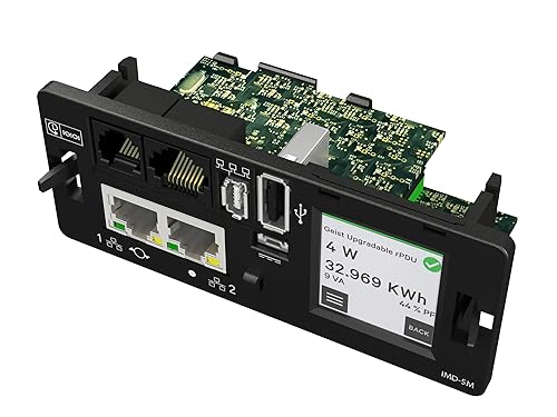 Vertiv Geist Rack Transfer Switch RPDU - 1U| 20A| 120V| 1.9kW| (10) NEMA 5-20R Receptacles| (2) NEMA 5-20P Plug| High-Contrast LCD| Next-Generation Interchangeable Monitoring Device (IMD)| VA4N21A0