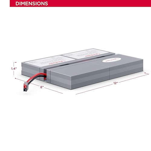 CyberPower RB0670X4A UPS Replacement Battery Cartridge, Maintenance-Free, User Installable, 6V/7Ah