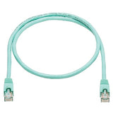 Tripp Lite Augmented Cat6/Cat6a Snagless 10G Patch Cable RJ45, 3-Feet (N261-003-AQ) Aqua