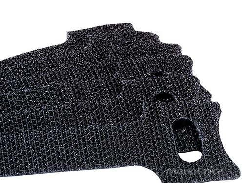 Monoprice 106489 13-Inch Hook and Loop Fastening Cable Ties, Black