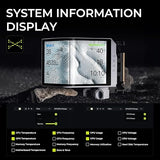 TRYX Panorama CPU Water Block White 6.67'' AMOLED Curved Screen 3D Anamorphic Effect Display 2K@60Hz Customizable Content with VRM Fan and 90° Rotary Adapter for Intel LGA 1700/1851/1200 AMD AM5/AM4