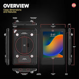 iPad Wireless Charging Case - CTA Wireless Magnetic Charging Case and Base with Splash-Proof, Impact-Resistant Thick Silicone Cover for iPad 10th Generation 10.9” (PAD-ICCB109)