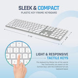 Matias Wired USB C Keyboard for Mac with Numeric Keypad - Mac Keyboard Compatible with Mac OS X v.10.6.8, MacBook Pro, MacBook Air, iMac - Latest Version Supported - (Silver)